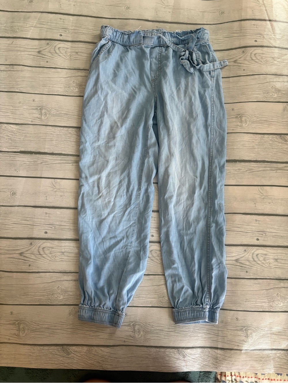 Knox Rose Light Blue Boyfriend Jogger Jeans